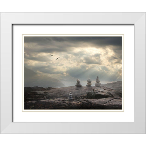 Blaze a New Trail White Modern Wood Framed Art Print with Double Matting by Deiter, Lori