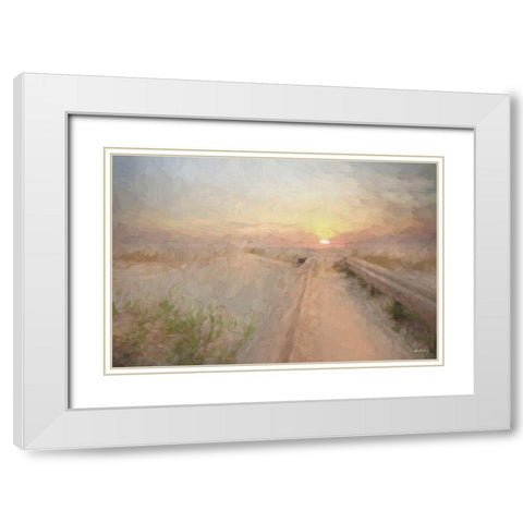 Daybreak White Modern Wood Framed Art Print with Double Matting by Deiter, Lori