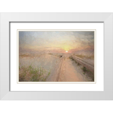 Daybreak White Modern Wood Framed Art Print with Double Matting by Deiter, Lori