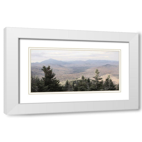 Adirondack Mountains 1 White Modern Wood Framed Art Print with Double Matting by Deiter, Lori