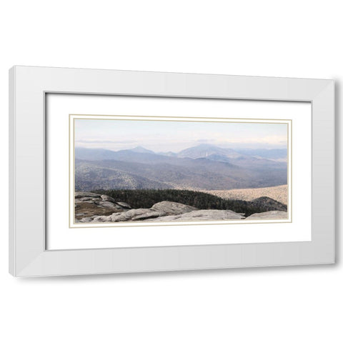 Adirondack Mountains 3 White Modern Wood Framed Art Print with Double Matting by Deiter, Lori
