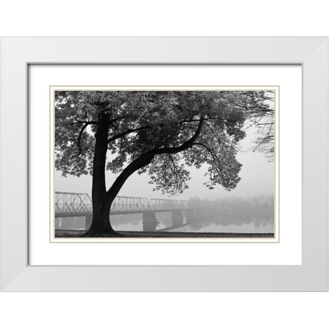 Move On White Modern Wood Framed Art Print with Double Matting by Deiter, Lori