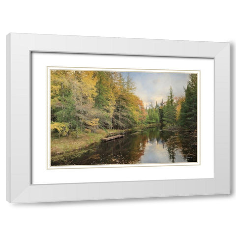 Reflections of Nature White Modern Wood Framed Art Print with Double Matting by Deiter, Lori