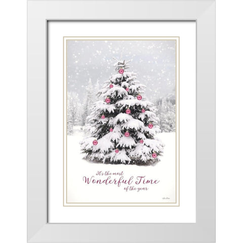 Most Wonderful Time White Modern Wood Framed Art Print with Double Matting by Deiter, Lori