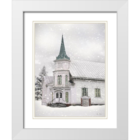 Covenant Reformed Church White Modern Wood Framed Art Print with Double Matting by Deiter, Lori
