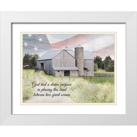 Divine Purpose White Modern Wood Framed Art Print with Double Matting by Deiter, Lori