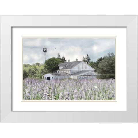 Rustic Country Life White Modern Wood Framed Art Print with Double Matting by Deiter, Lori