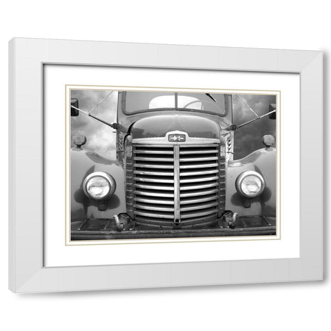 Historic Truck I White Modern Wood Framed Art Print with Double Matting by Deiter, Lori