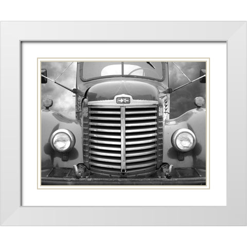 Historic Truck I White Modern Wood Framed Art Print with Double Matting by Deiter, Lori