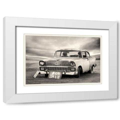 Looking for Love White Modern Wood Framed Art Print with Double Matting by Deiter, Lori