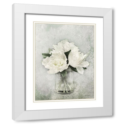 White Simplicity White Modern Wood Framed Art Print with Double Matting by Deiter, Lori