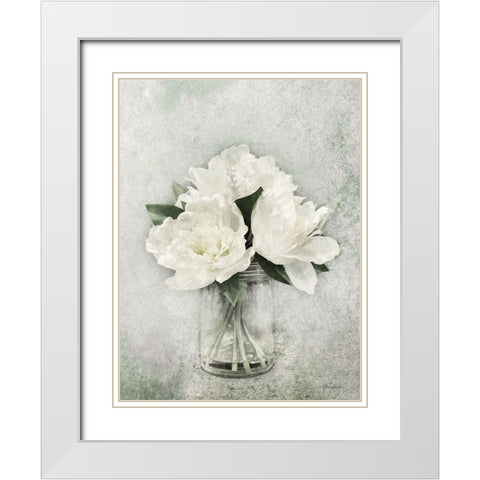 White Simplicity White Modern Wood Framed Art Print with Double Matting by Deiter, Lori