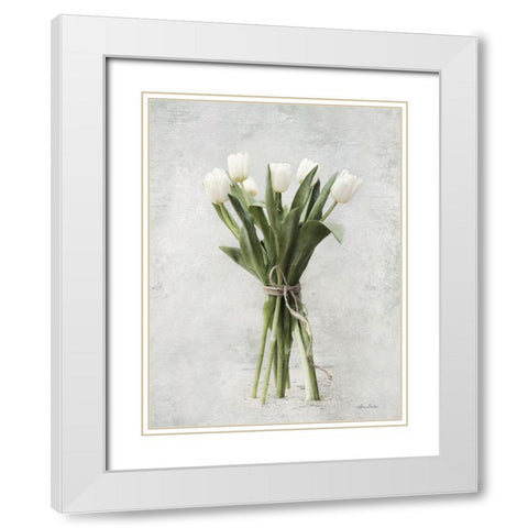 Standing Pretty White Modern Wood Framed Art Print with Double Matting by Deiter, Lori