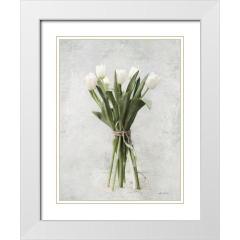 Standing Pretty White Modern Wood Framed Art Print with Double Matting by Deiter, Lori