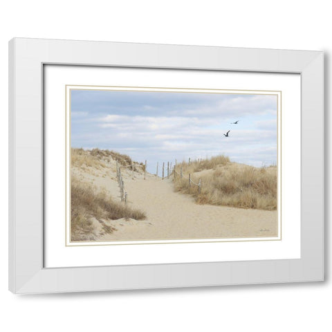 Fenwick Island White Modern Wood Framed Art Print with Double Matting by Deiter, Lori