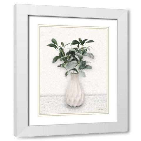 White Dreams White Modern Wood Framed Art Print with Double Matting by Deiter, Lori