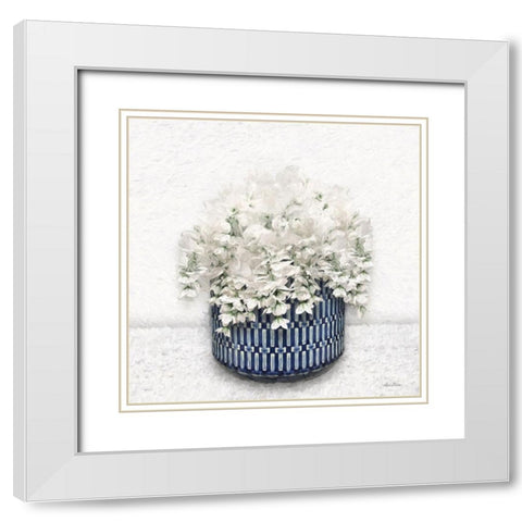 Wisteria Wonder White Modern Wood Framed Art Print with Double Matting by Deiter, Lori