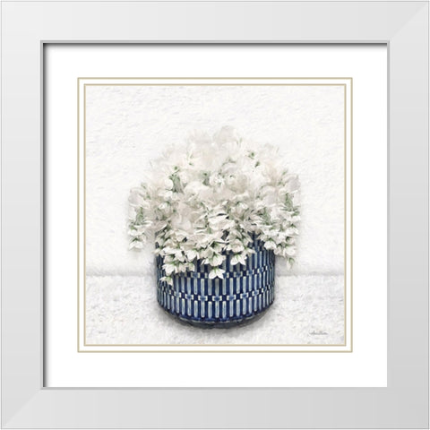 Wisteria Wonder White Modern Wood Framed Art Print with Double Matting by Deiter, Lori