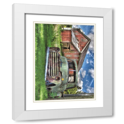 Days Gone By White Modern Wood Framed Art Print with Double Matting by Deiter, Lori