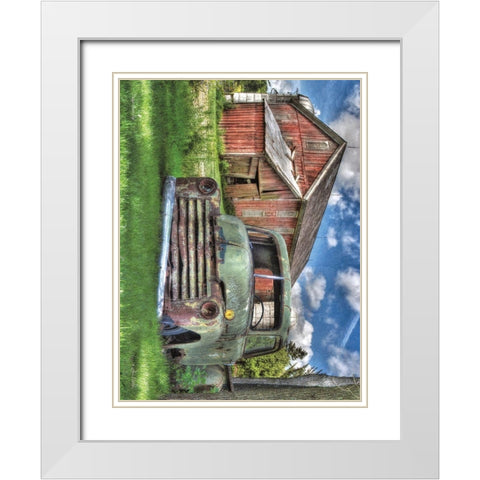Days Gone By White Modern Wood Framed Art Print with Double Matting by Deiter, Lori