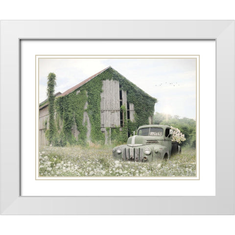 Overgrown White Modern Wood Framed Art Print with Double Matting by Deiter, Lori