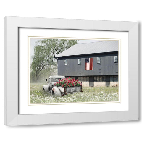 Summer Sweetness White Modern Wood Framed Art Print with Double Matting by Deiter, Lori