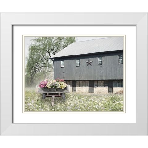 Living Easy White Modern Wood Framed Art Print with Double Matting by Deiter, Lori