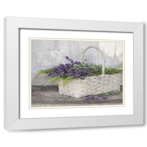 My Lavender White Modern Wood Framed Art Print with Double Matting by Deiter, Lori