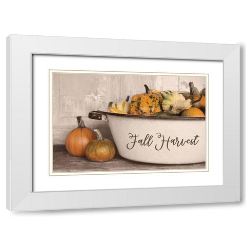 Fall Harvest White Modern Wood Framed Art Print with Double Matting by Deiter, Lori