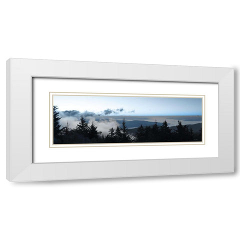 Clouds in the Trees White Modern Wood Framed Art Print with Double Matting by Deiter, Lori