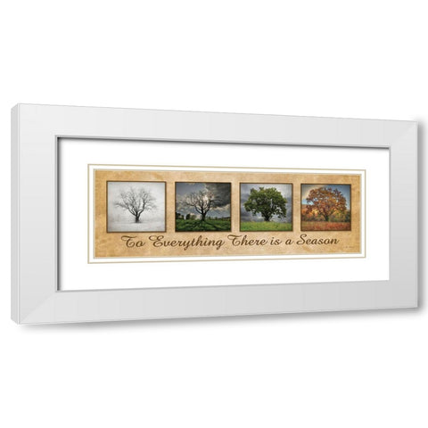 There is a Season White Modern Wood Framed Art Print with Double Matting by Deiter, Lori