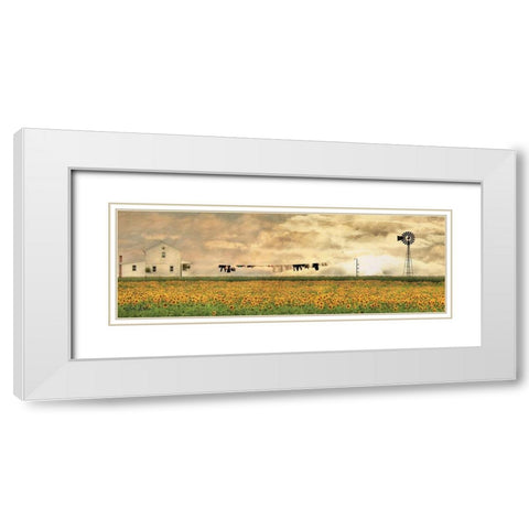 Laundry Day White Modern Wood Framed Art Print with Double Matting by Deiter, Lori