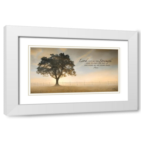 Daily Prayer White Modern Wood Framed Art Print with Double Matting by Deiter, Lori