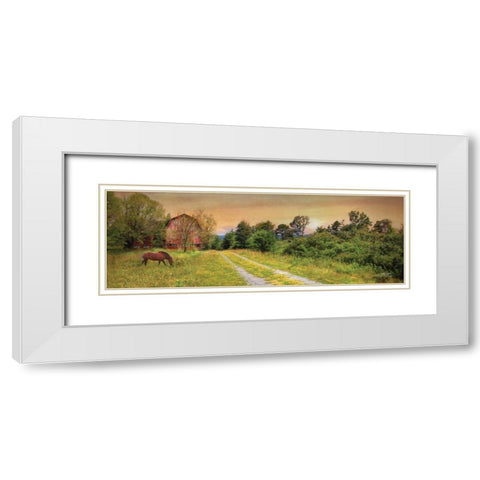 Good Grazing White Modern Wood Framed Art Print with Double Matting by Deiter, Lori