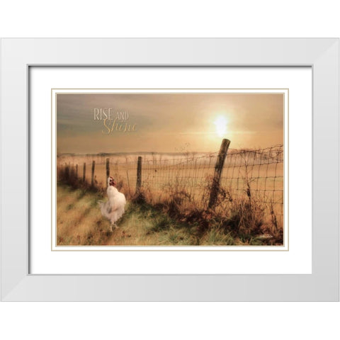 Rise and Shine White Modern Wood Framed Art Print with Double Matting by Deiter, Lori