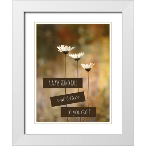 Stand Tall White Modern Wood Framed Art Print with Double Matting by Deiter, Lori