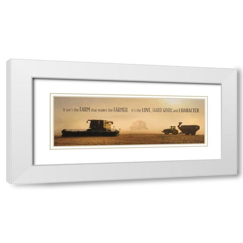 The Farmer White Modern Wood Framed Art Print with Double Matting by Deiter, Lori
