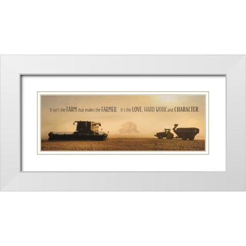 The Farmer White Modern Wood Framed Art Print with Double Matting by Deiter, Lori