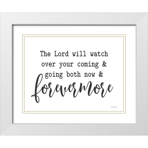 Forevermore White Modern Wood Framed Art Print with Double Matting by lettered And lined