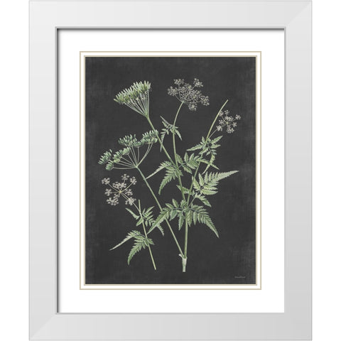 Chives White Modern Wood Framed Art Print with Double Matting by Lettered and Lined