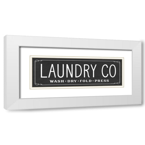 Laundry Co. White Modern Wood Framed Art Print with Double Matting by Lettered And Lined