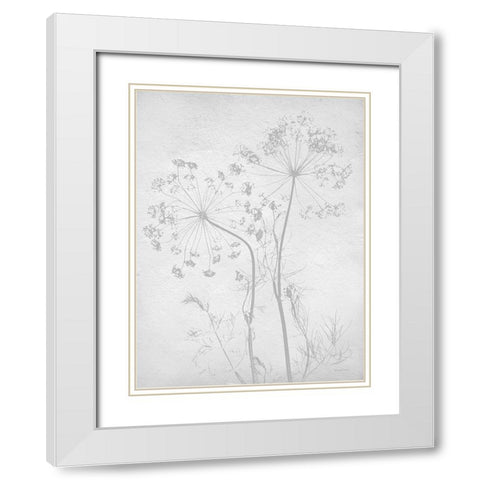 Retreat Botanical 2 White Modern Wood Framed Art Print with Double Matting by Lettered and Lined