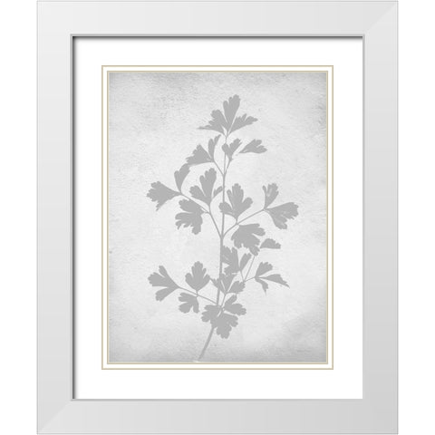 Retreat Botanical 9 White Modern Wood Framed Art Print with Double Matting by Lettered and Lined