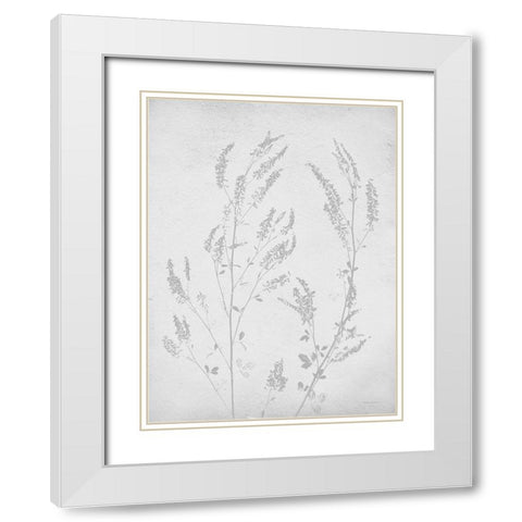 Retreat Botanical 14 White Modern Wood Framed Art Print with Double Matting by Lettered and Lined