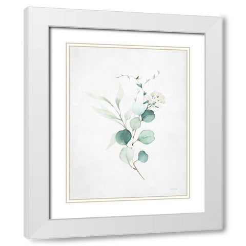 Leafy Retreat 2 White Modern Wood Framed Art Print with Double Matting by Lettered and Lined