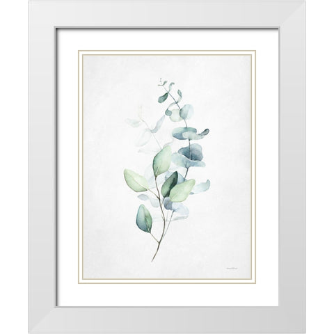 Leafy Retreat 4 White Modern Wood Framed Art Print with Double Matting by Lettered and Lined