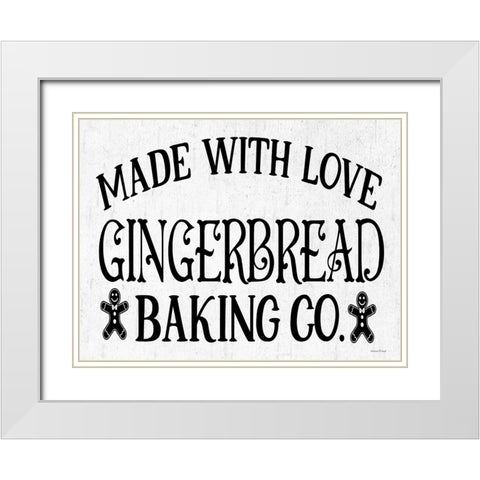 Gingerbread Baking Co. White Modern Wood Framed Art Print with Double Matting by Lettered and Lined