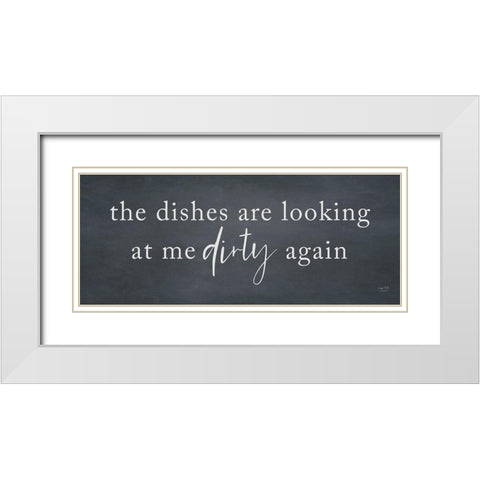 Looking at Me Dirty White Modern Wood Framed Art Print with Double Matting by Lux + Me Designs