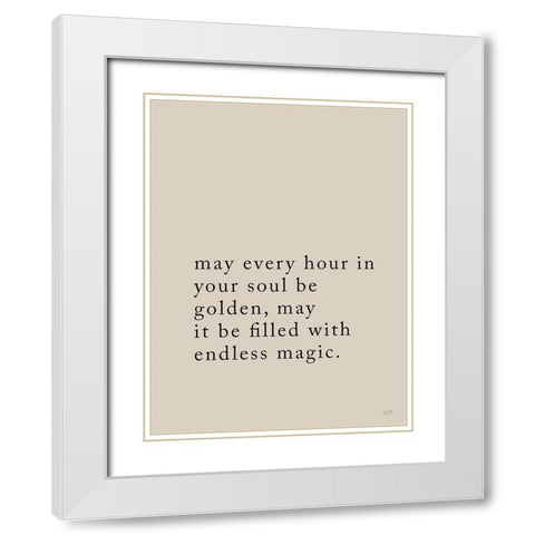 Endless Magic White Modern Wood Framed Art Print with Double Matting by Lux - Me Designs