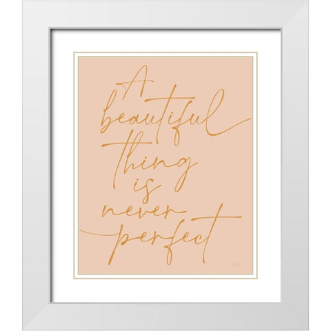 A Beautiful Thing      White Modern Wood Framed Art Print with Double Matting by Lux + Me Designs